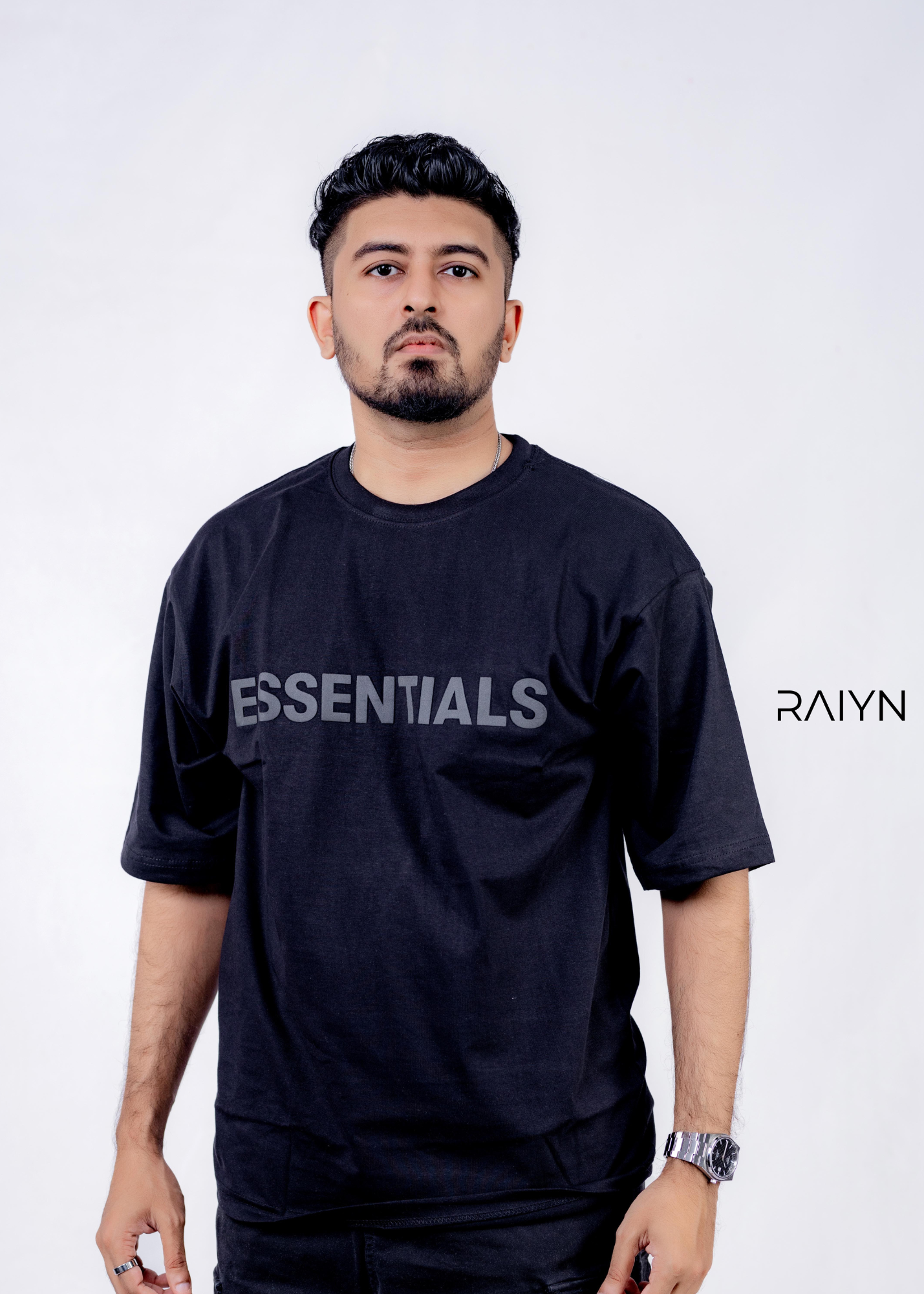 Essentials Drop Shoulder Round Neck Tee